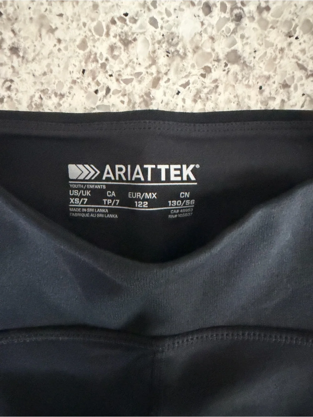 Ariat Black Girls Performance Leggings with Hex Grip